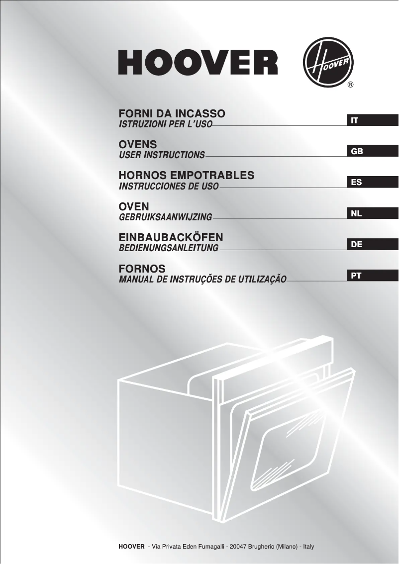 Page n°1 - Manuel utilisateur Hoover HOP114 X