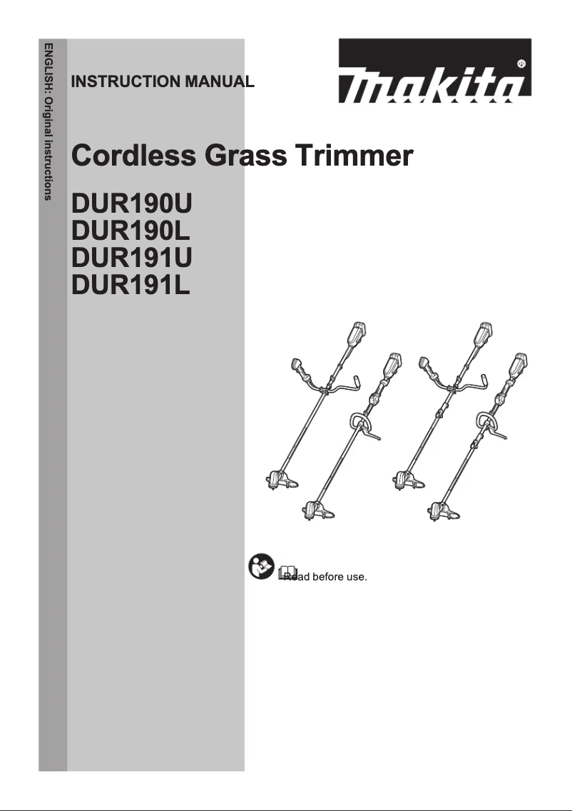 Page 1 de la notice Manuel utilisateur Makita DUR191URT