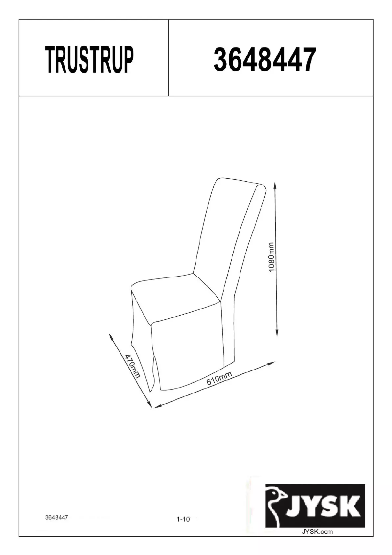 Página 1 del manual Manual de usuario JYSK Trustrup