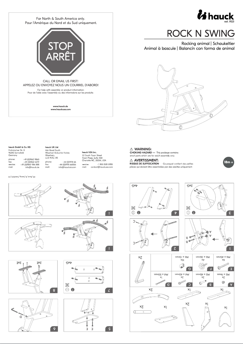 Image de la première page du manuel de l'appareil Rock N Swing