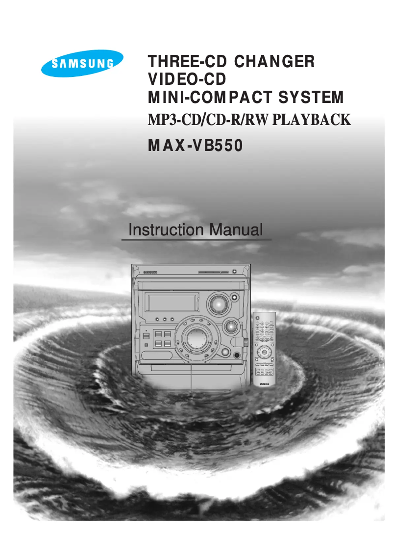 Image de la première page du manuel de l'appareil MAX-VB550