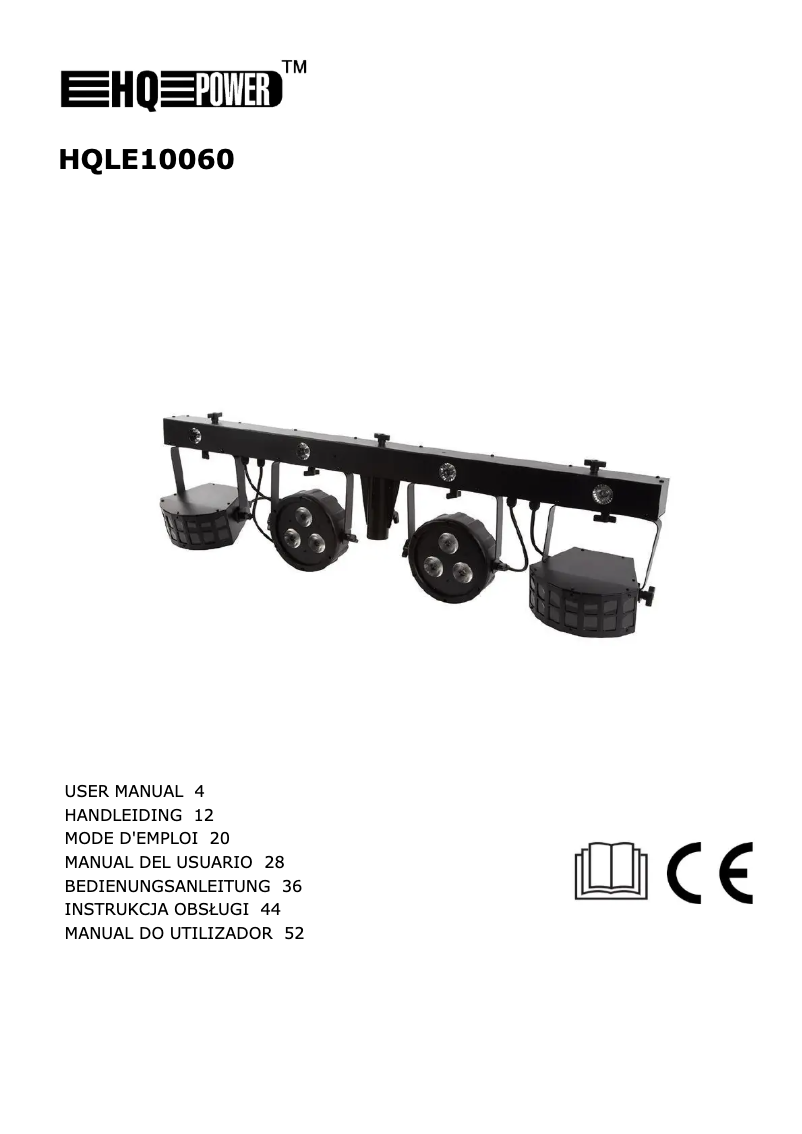 Page n°1 - Manuel utilisateur HQ Power HQLE10060