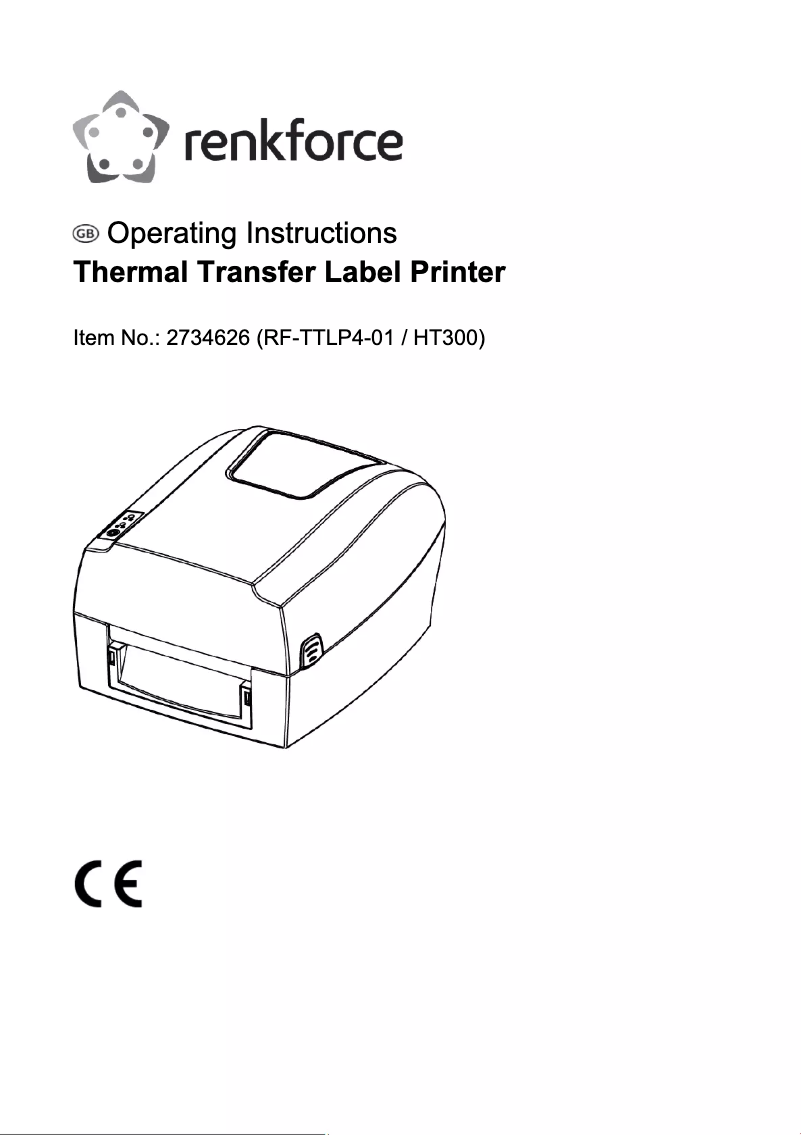 Page 1 de la notice Manuel utilisateur Renkforce RF-TTLP4-01