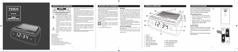 Imagen de la primera página del manual del dispositivo CR1701