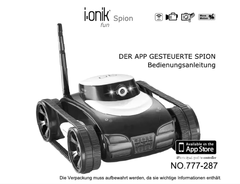 Page 1 de la notice Manuel utilisateur i-onik Spion