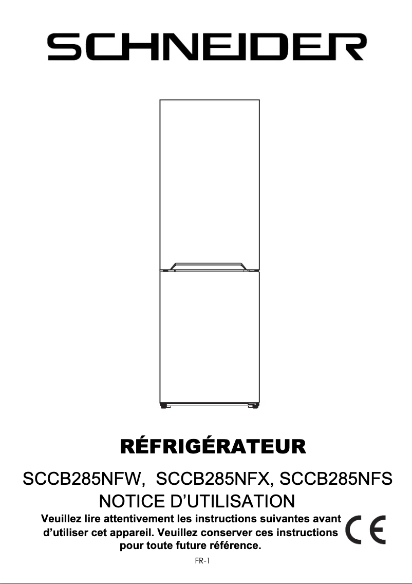 Página 1 del manual Manual de usuario Schneider SCCB285NFX