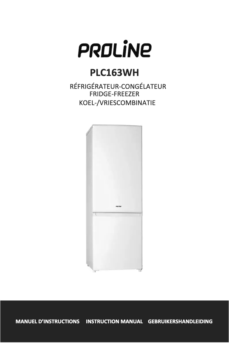 Image de la première page du manuel de l'appareil PLC163WH