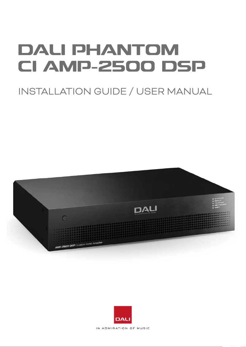 Image de la première page du manuel de l'appareil Phantom CI AMP-2500 DSP