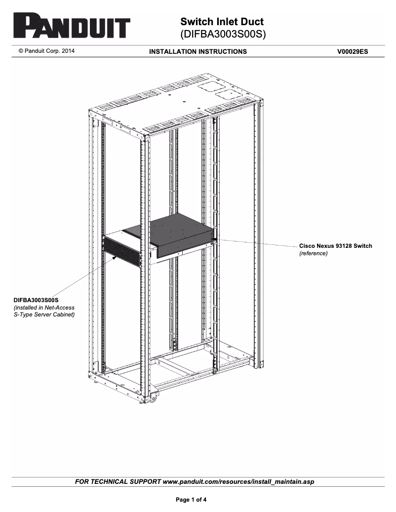 Page n°1 - Mode d'emploi Panduit DIFBA3003S00S
