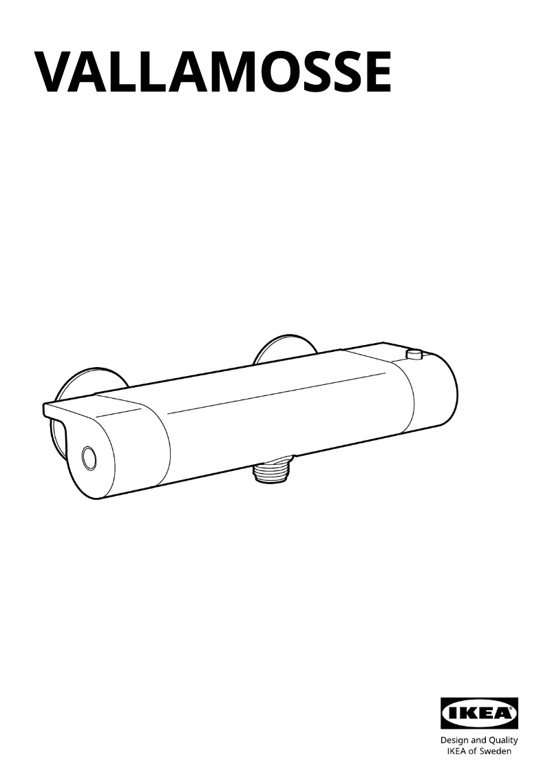 Page 1 de la notice Manuel utilisateur Ikea VALLAMOSSE 203.943.60