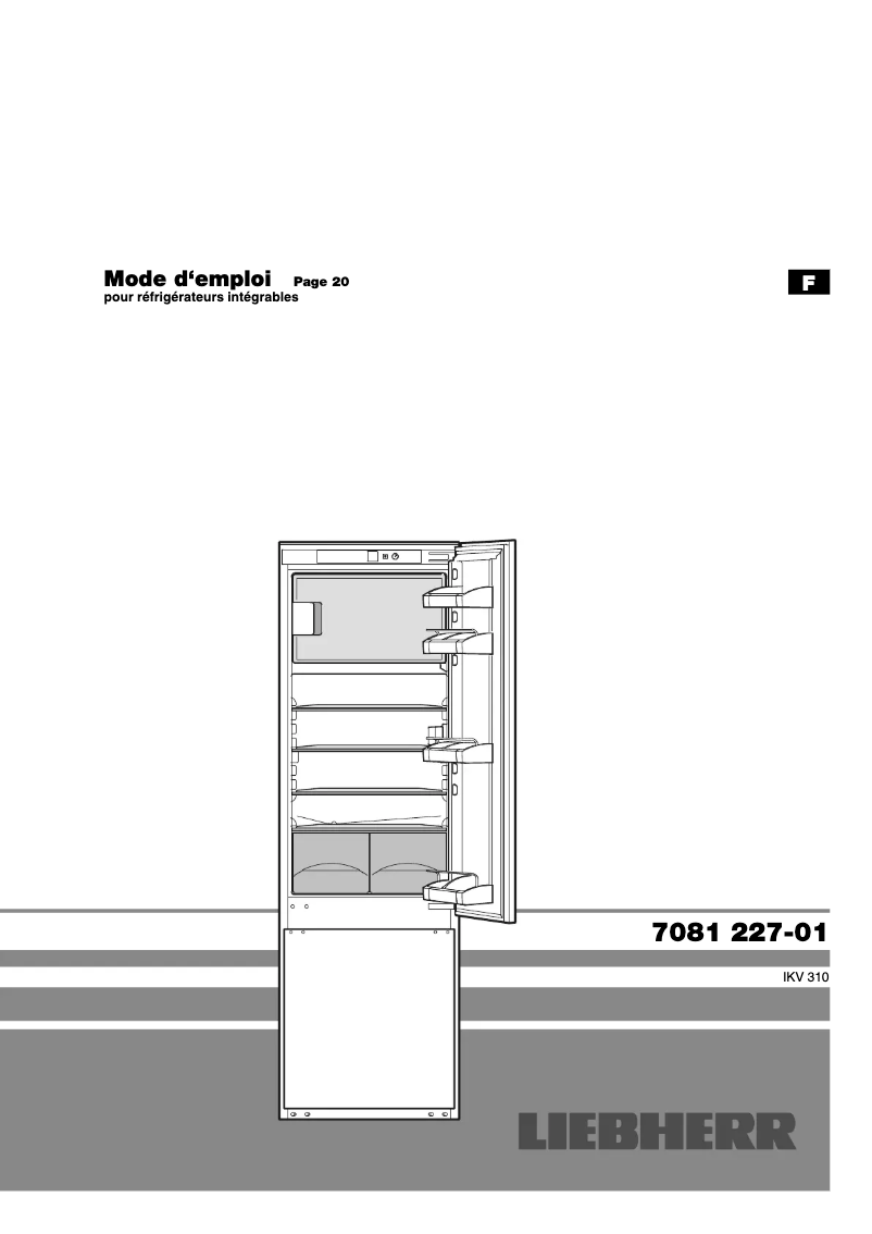 Page n°1 - Manuel utilisateur Liebherr IKV 3214 Comfort