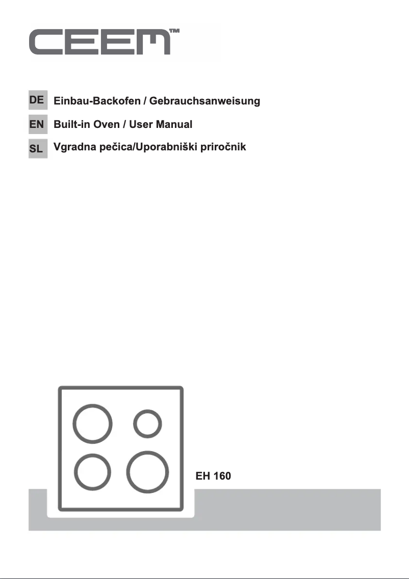 Image de la première page du manuel de l'appareil EH 160