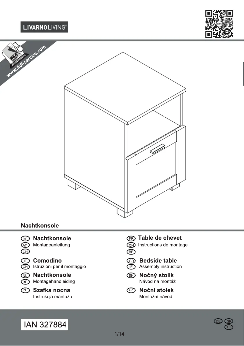 Page 1 de la notice Manuel utilisateur Livarno Lux IAN 327884