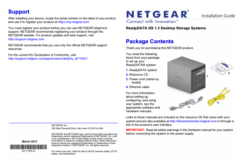 Página 1 del manual Manual de usuario Netgear ReadyDATA 516