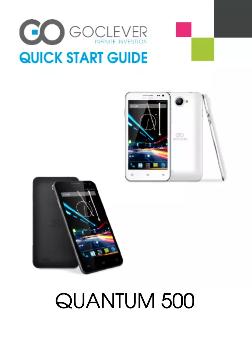 Page 1 de la notice Manuel utilisateur GoClever Quantum 500