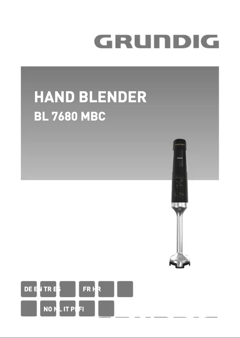 Page 1 de la notice Manuel utilisateur Grundig BL 7680 MBC