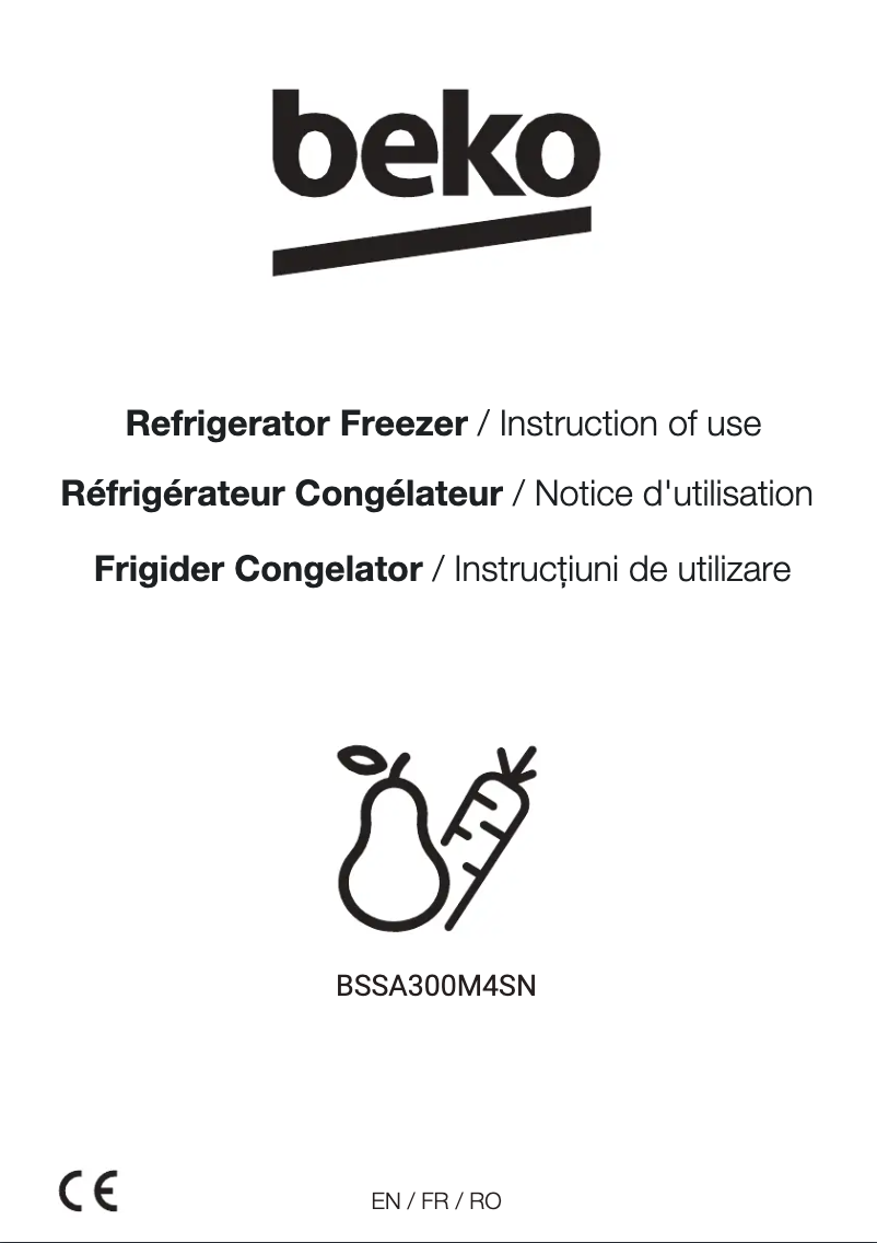 Image de la première page du manuel de l'appareil BSSA300M4SN