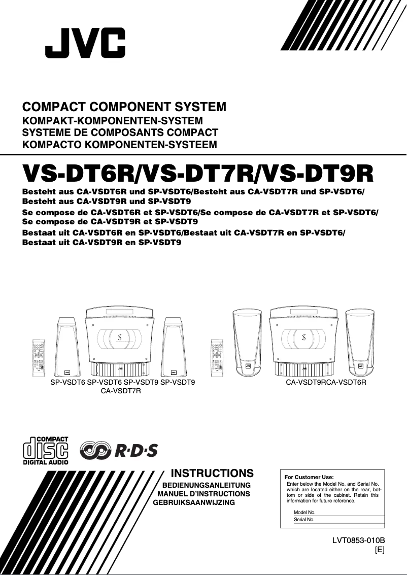 Image de la première page du manuel de l'appareil SP-VSDT9