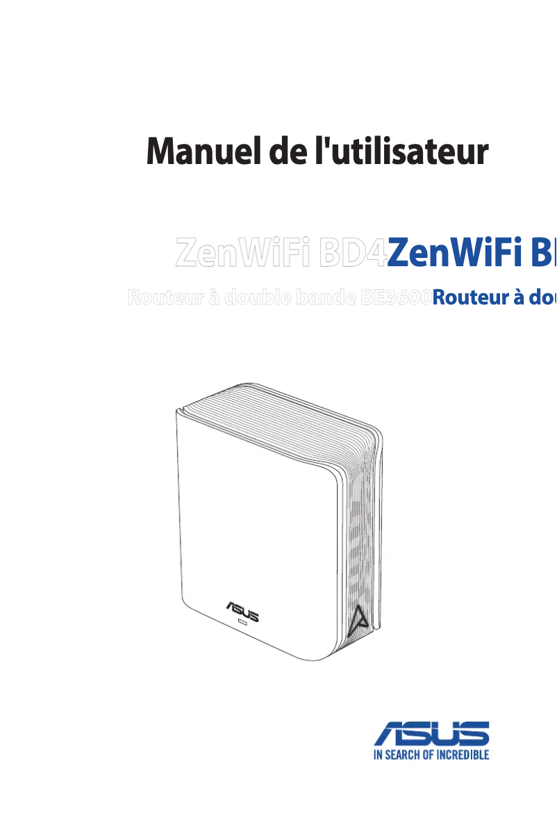 Page 1 de la notice Mode d'emploi Asus ZenWiFi BD4