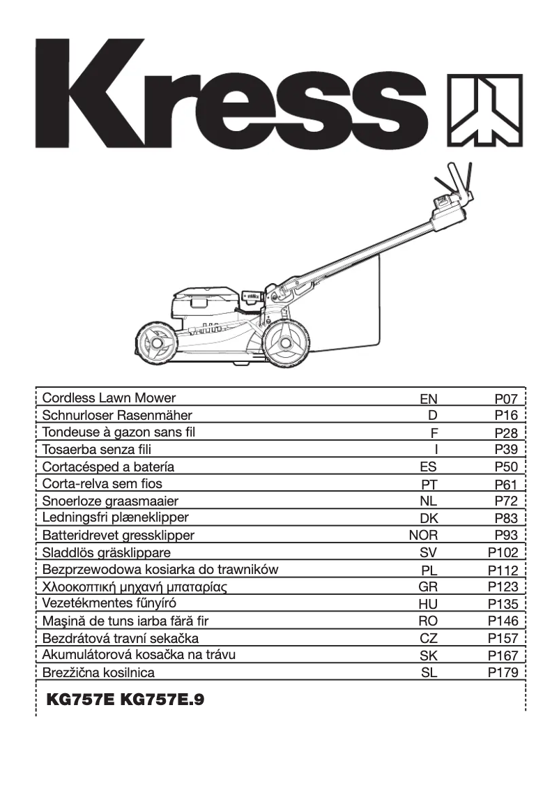 Page n°1 - Manuel utilisateur Kress KG757E.9
