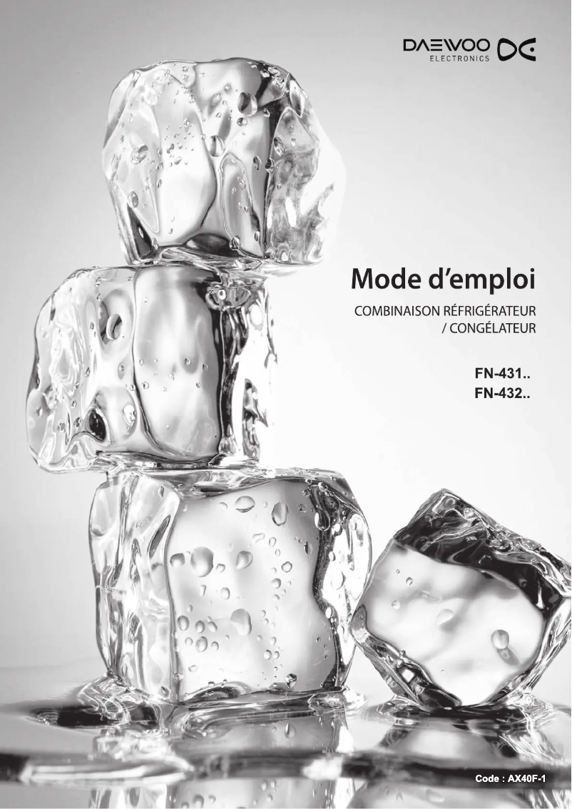 Page 1 de la notice Manuel utilisateur Daewoo FN-431NX