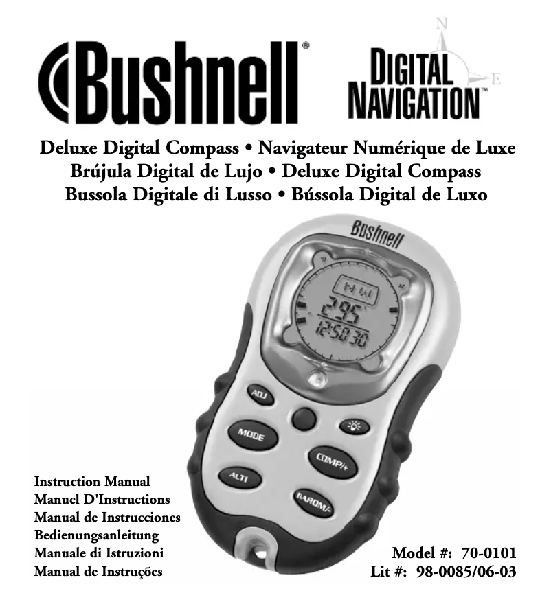 Image de la première page du manuel de l'appareil Digital Compass Pro 700101