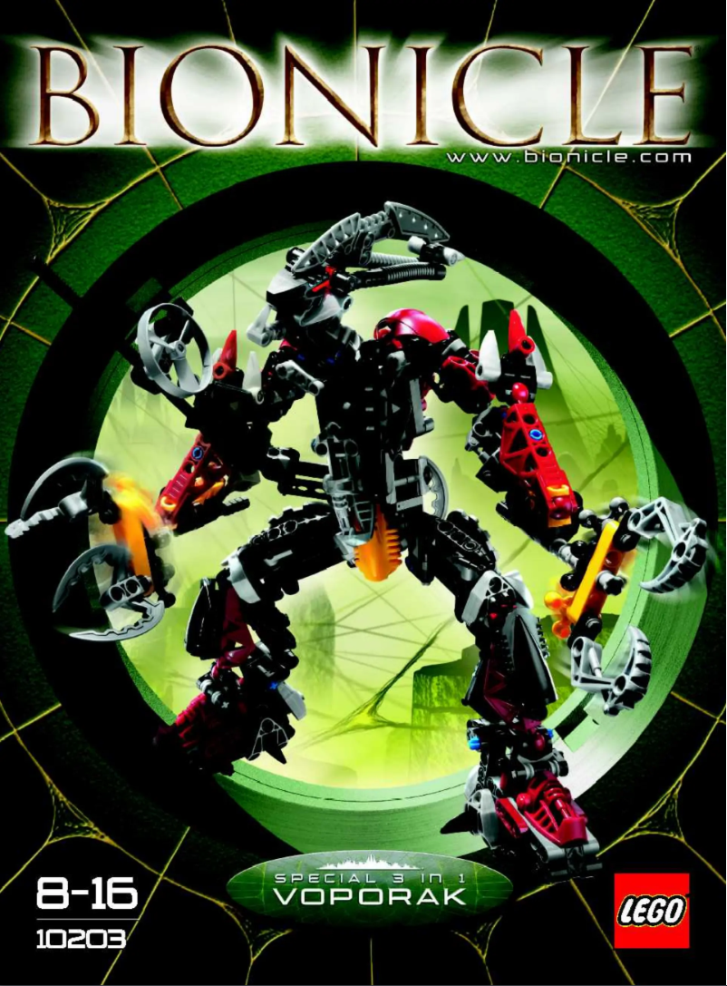 Page 1 de la notice Manuel utilisateur Lego BIONICLE® Tri-Pack