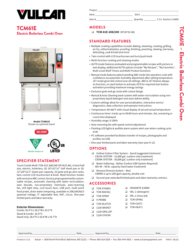 Image de la première page du manuel de l'appareil TCM-61E