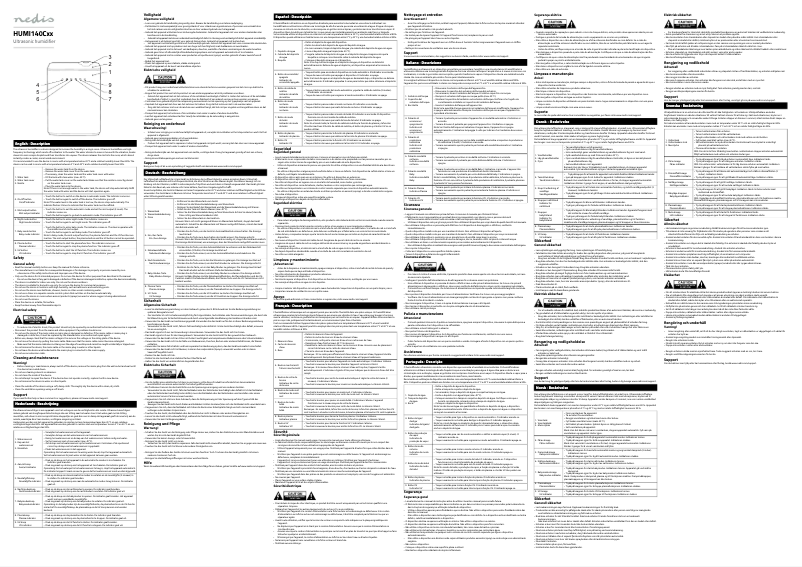 Page n°1 - Manuel utilisateur Nedis HUMI140CWT