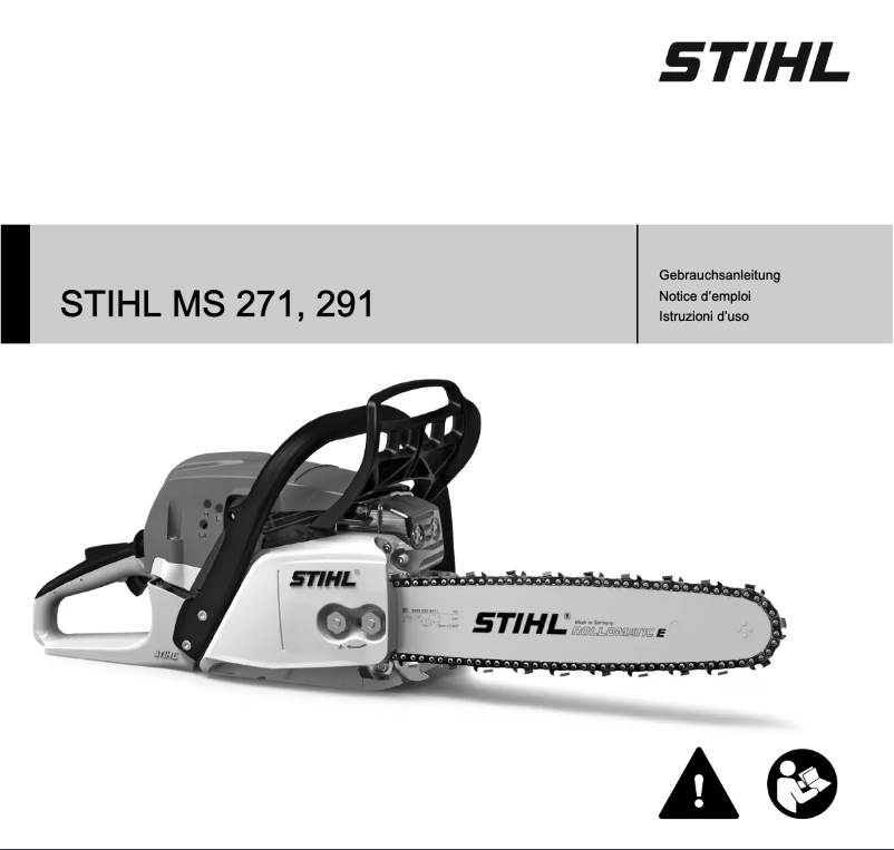 Page 1 de la notice Manuel utilisateur Stihl MS 271