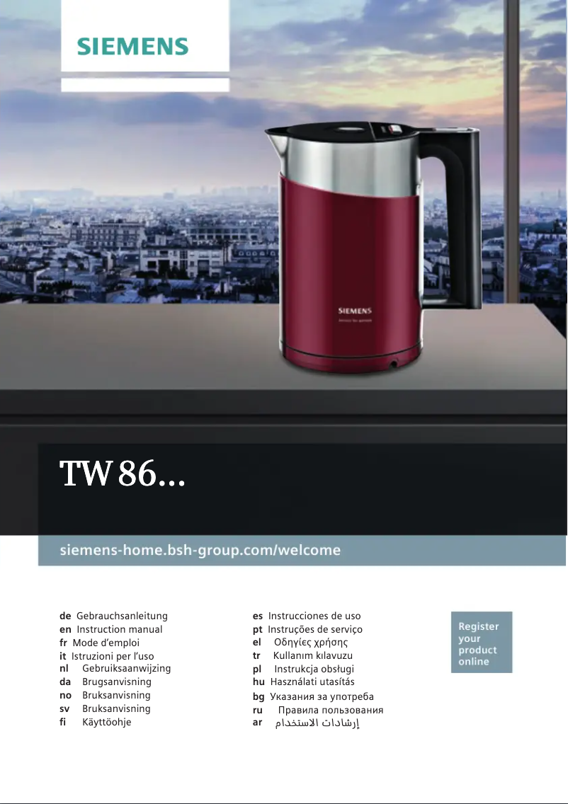 Imagen de la primera página del manual del dispositivo TW86104P