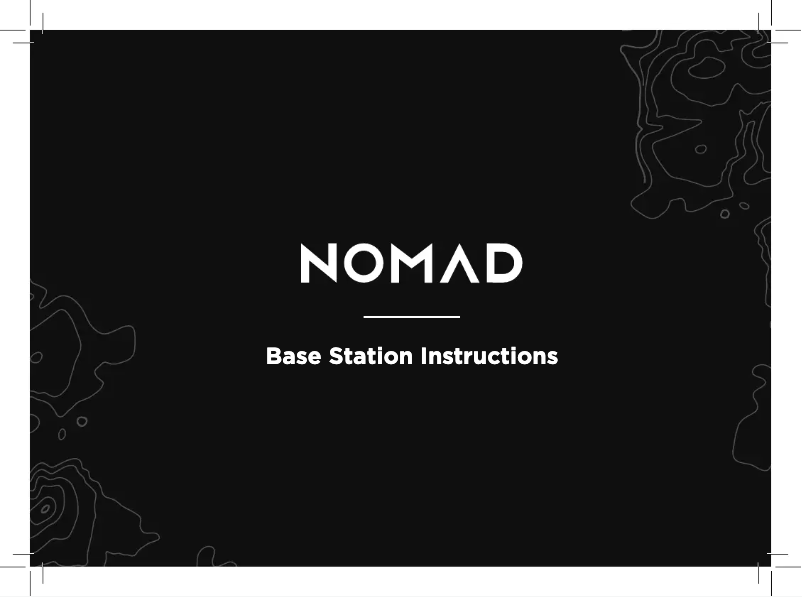 Page n°1 - Manuel utilisateur Nomad Base Station