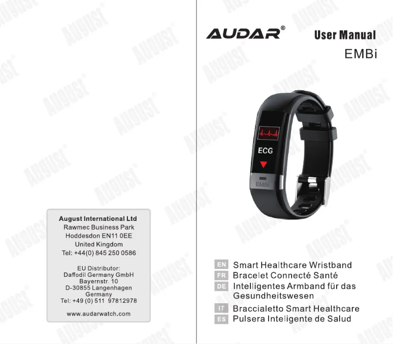 Page 1 de la notice Manuel utilisateur Audar EMBi
