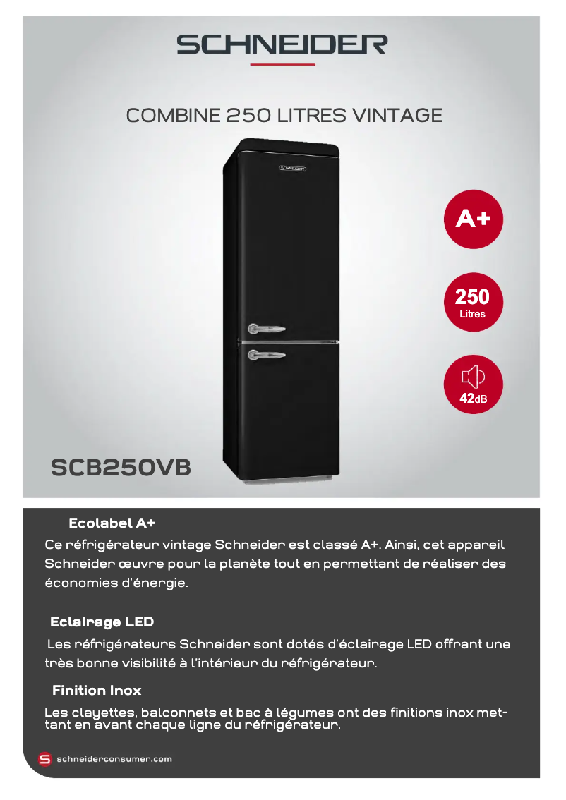 Image de la première page du manuel de l'appareil SCB250V