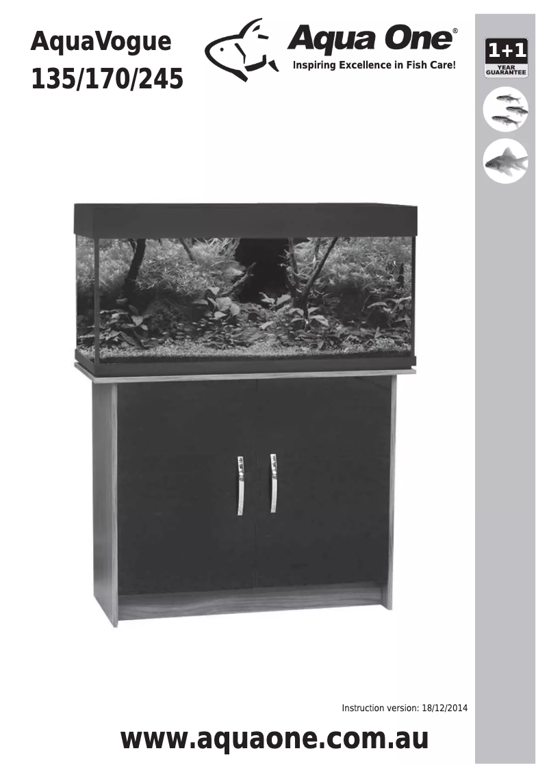 Image de la première page du manuel de l'appareil AquaVogue 170