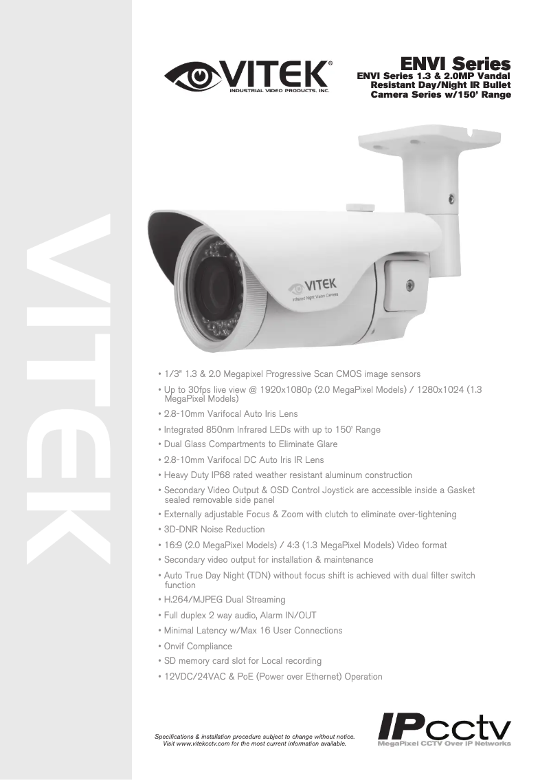 Image de la première page du manuel de l'appareil VTC-IR402