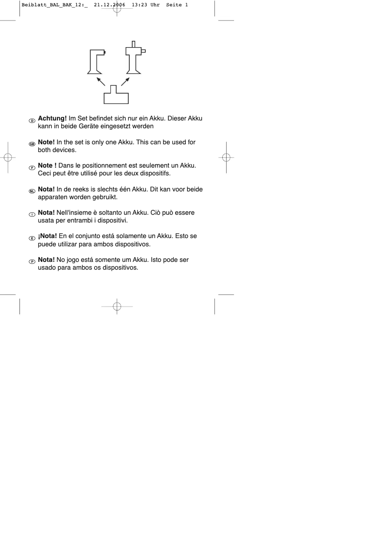 Page 1 de la notice Manuel utilisateur Bavaria by Einhell BAL 12