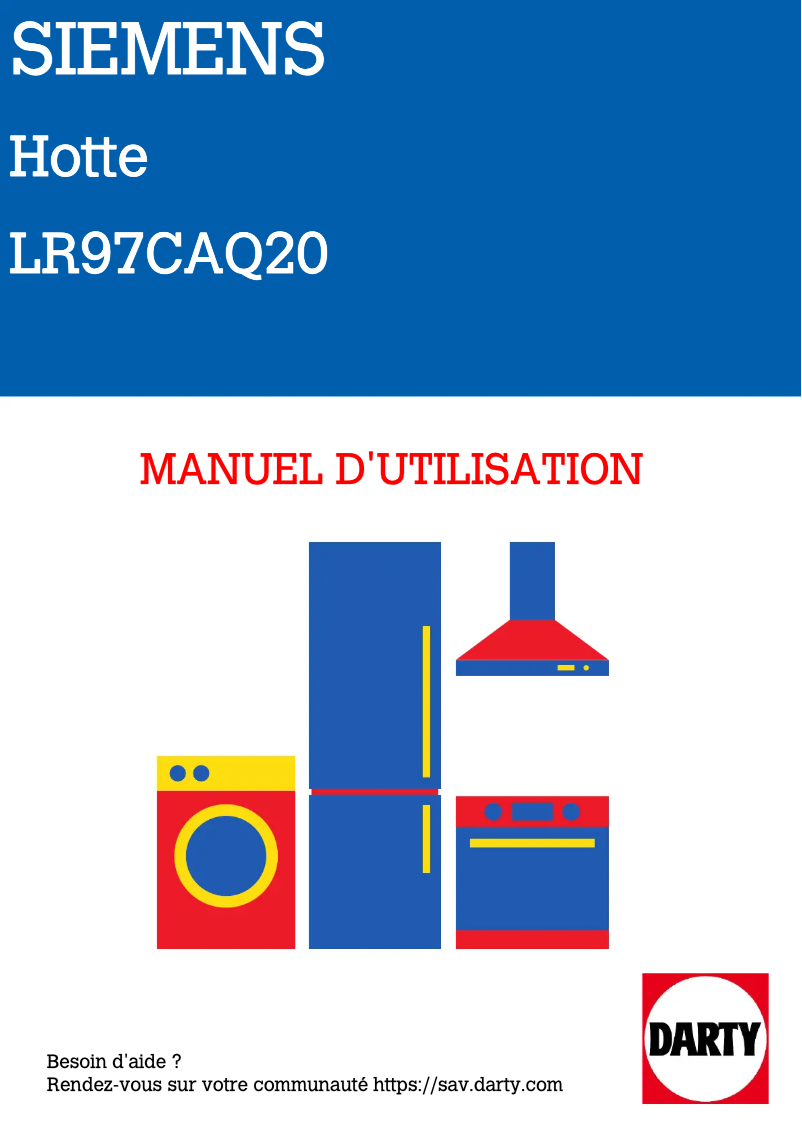 Image de la première page du manuel de l'appareil iQ500 LR97CAQ20