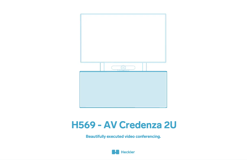 Image de la première page du manuel de l'appareil AV Credenza 2U H569