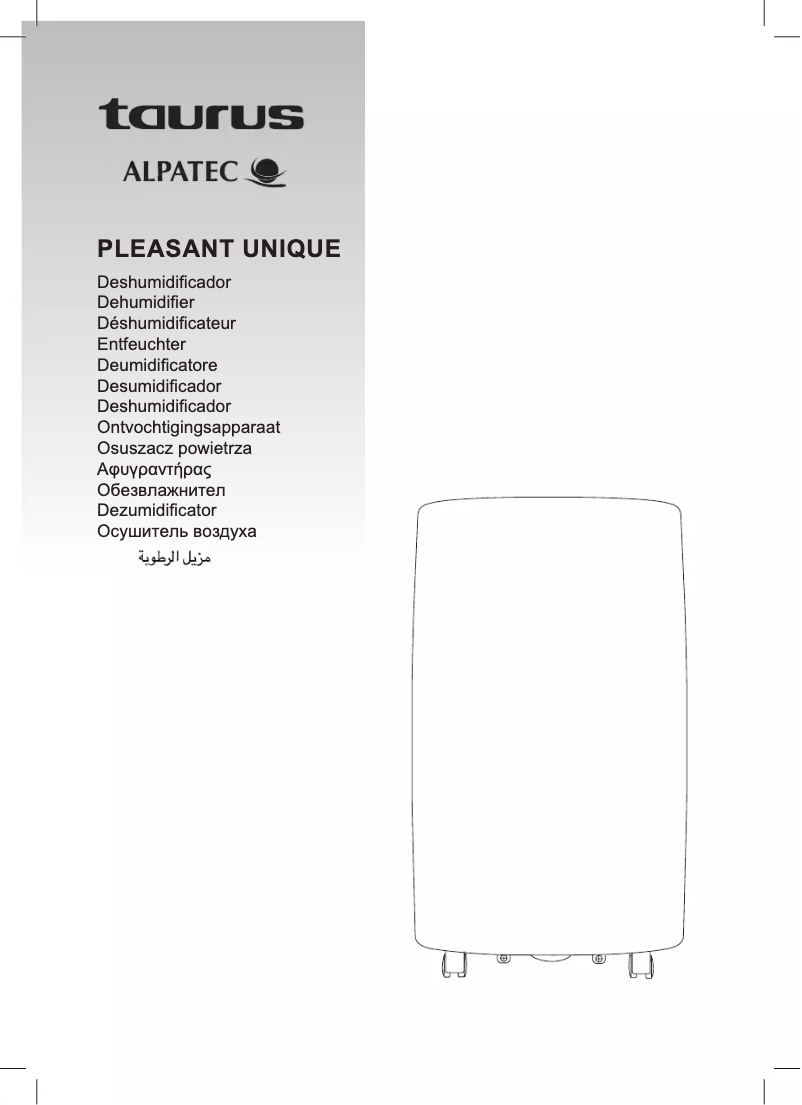 Image de la première page du manuel de l'appareil Alpatec Pleasant Unique