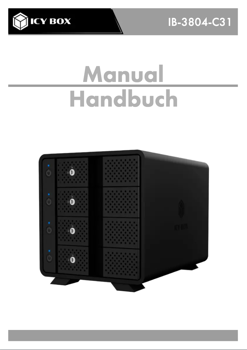 Page n°1 - Manuel utilisateur Icy Box IB-3804-C31