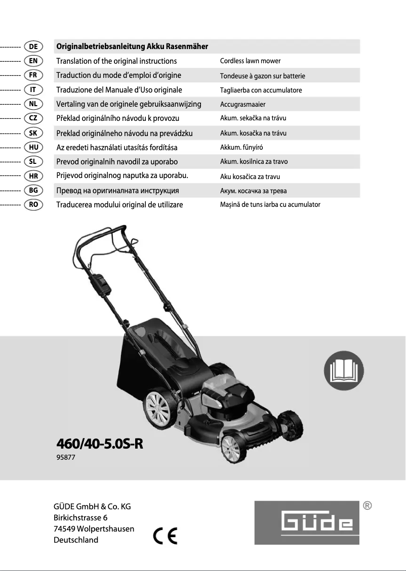 Page n°1 - Manuel utilisateur Güde 460/40-5.0S-R