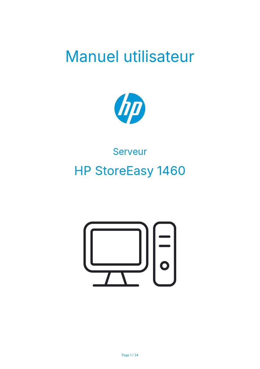 Image de la première page du manuel de l'appareil StoreEasy 1460