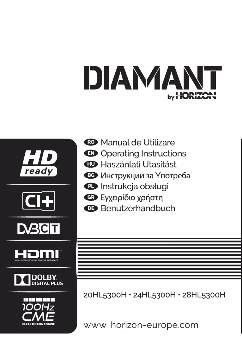 Page 1 de la notice Manuel utilisateur Horizon Diamant 28HL5300H