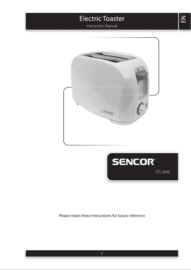 Page 1 de la notice Manuel utilisateur Sencor STS 2603