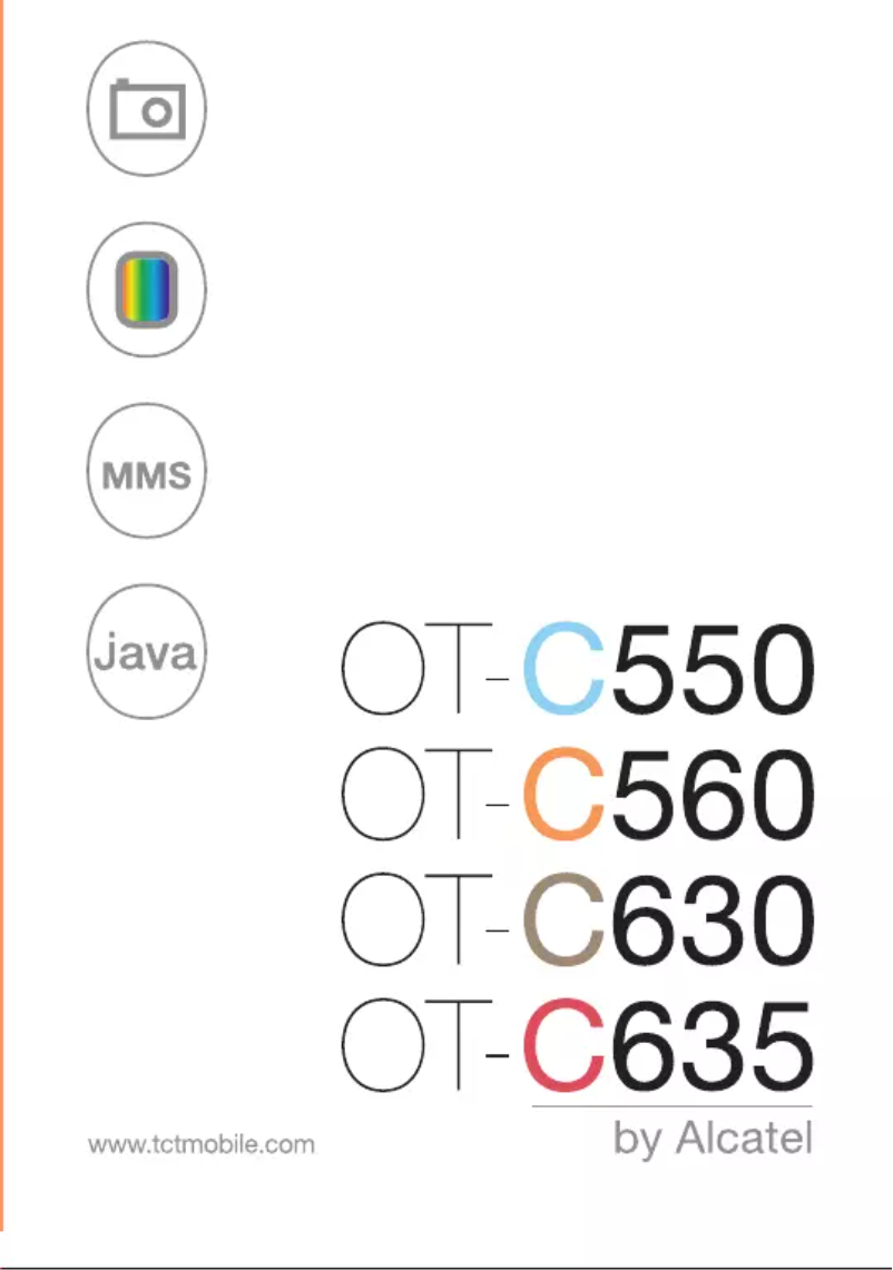 Image de la première page du manuel de l'appareil One Touch C560