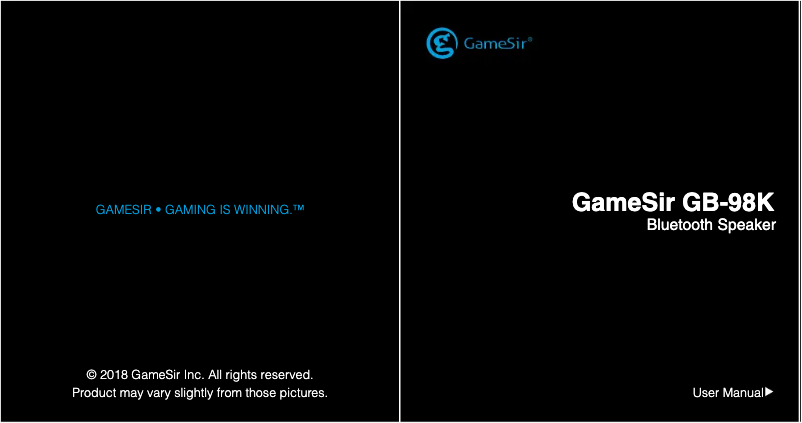 Image de la première page du manuel de l'appareil GB98K