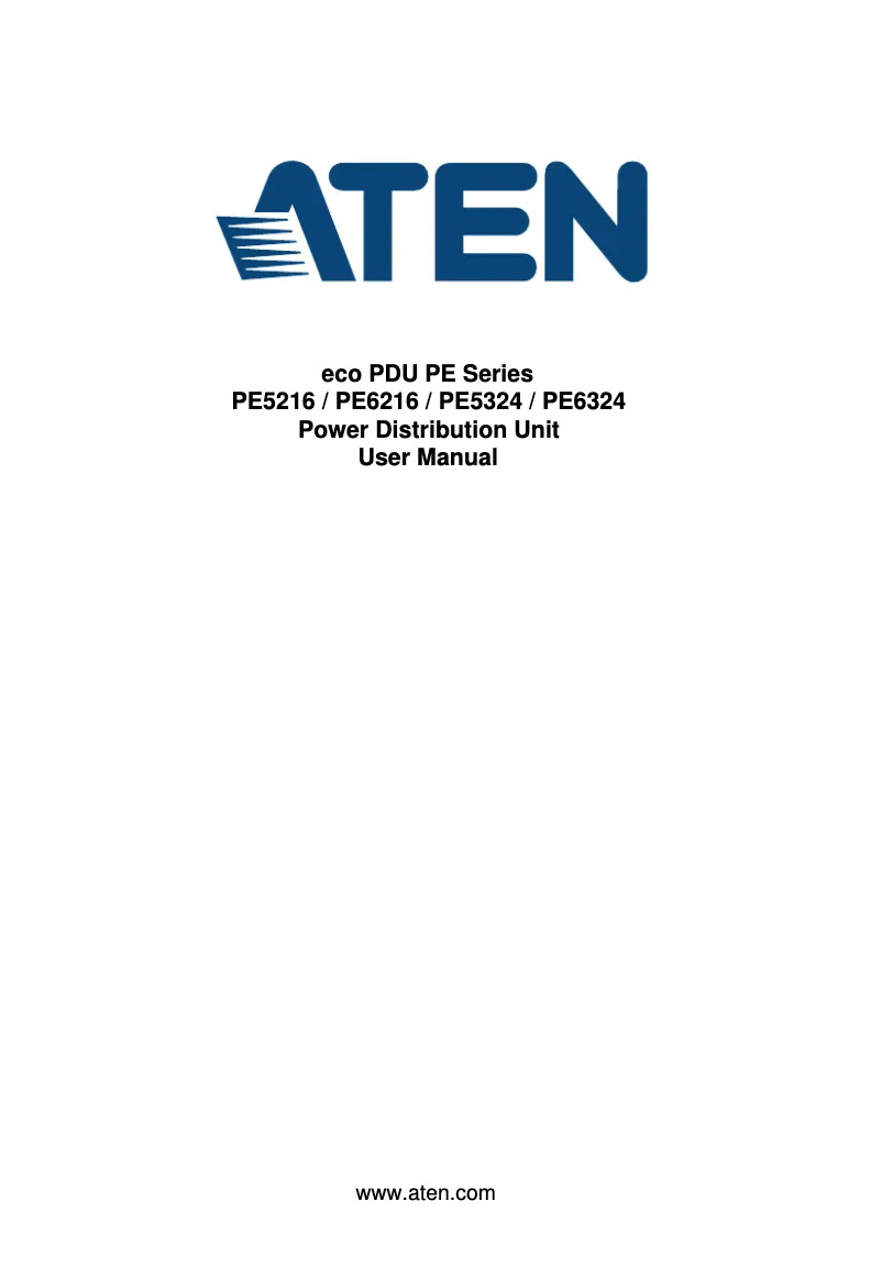 Page 1 de la notice Manuel utilisateur ATen PE5324G