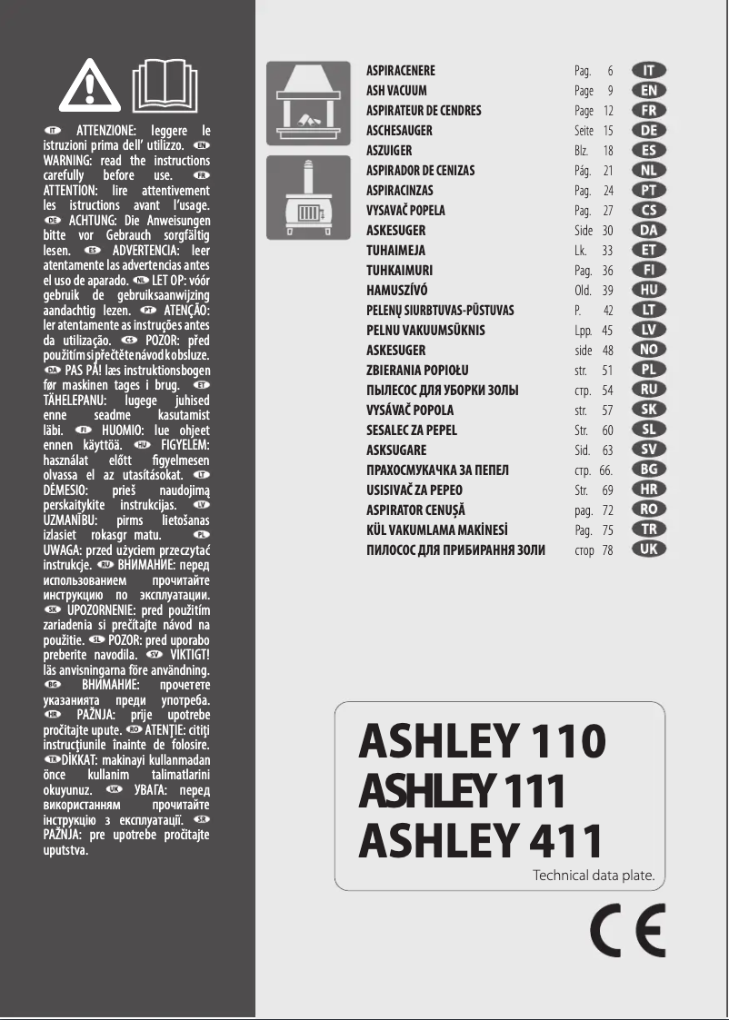 Page 1 de la notice Manuel utilisateur Lavorwash Ashley 411