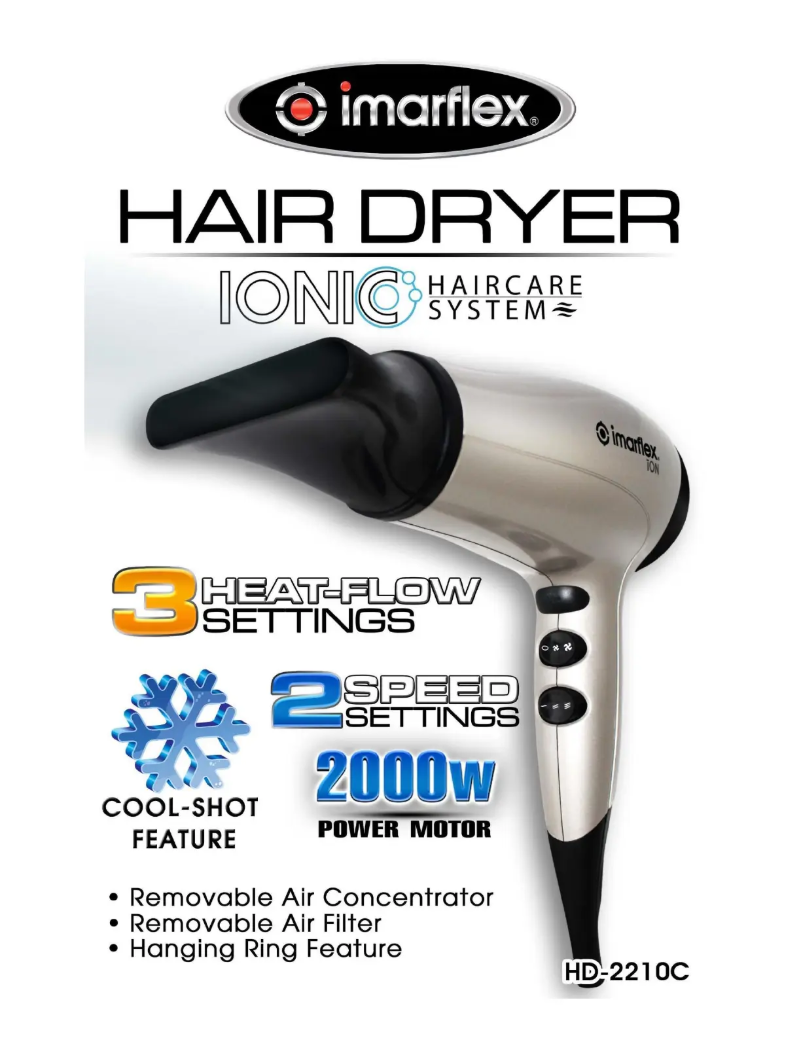 Image de la première page du manuel de l'appareil HD-2210C